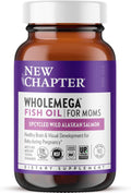 New Chapter Wholemega for Moms - Wild Salmon Oil with Omega-3 and DHA - 90 Capsules