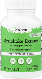 Extracto de Alcachofa Vitacost, 60 Cápsulas (300 mg por Cápsula)