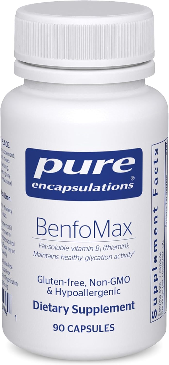 Pure Encapsulations BenfoMax - 200 mg Benfotiamina - 90 Cápsulas