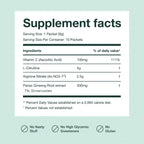 JOYMODE Performance Booster con Nitrato de Arginina, L-Citrulina, Vitamina C y Ginseng - 30 Servicios - Apoyo al Flujo Sanguíneo