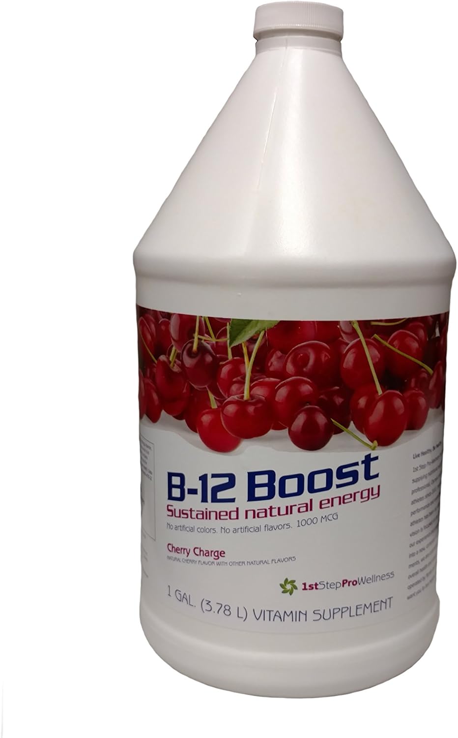 Vitamina B12 Líquida Sabor Cereza - 1 Galón (3780 ml)