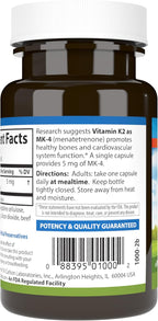 Carlson Vitamina K2 MK-4 (Menatetrenona) - 60 Cápsulas