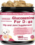 Suplemento para Articulaciones y Cadera para Perros con Glucosamina, MSM, Condroitina, Omega-3 y Cúrcuma - 180 Golosinas Liofilizadas