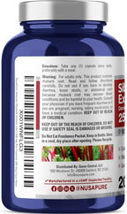 NusaPure Ruibarbo Siberiano, 250 mg, 200 Cápsulas Veganas (No OGM, Vegano)