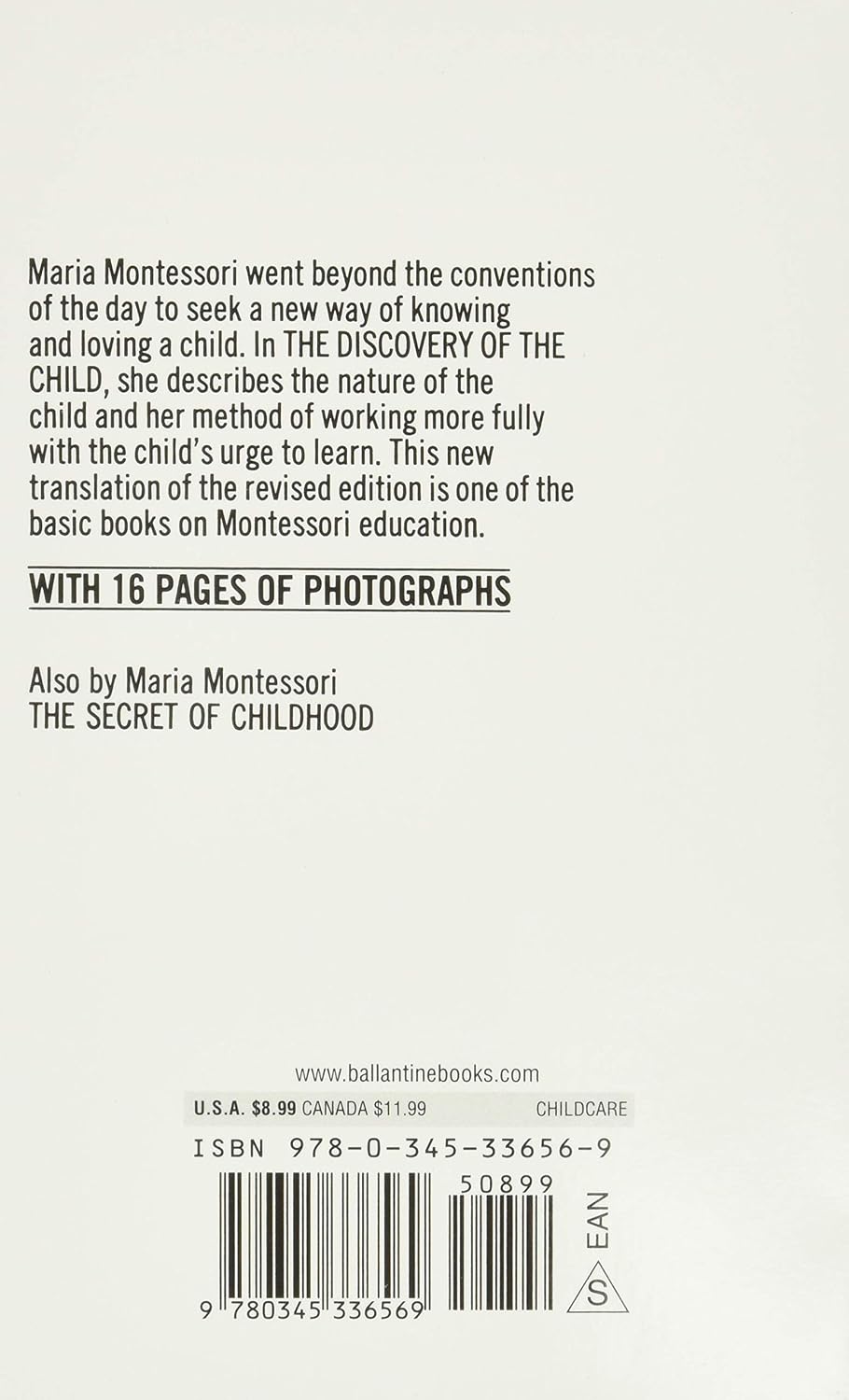 The Discovery of the Child - Maria Montessori