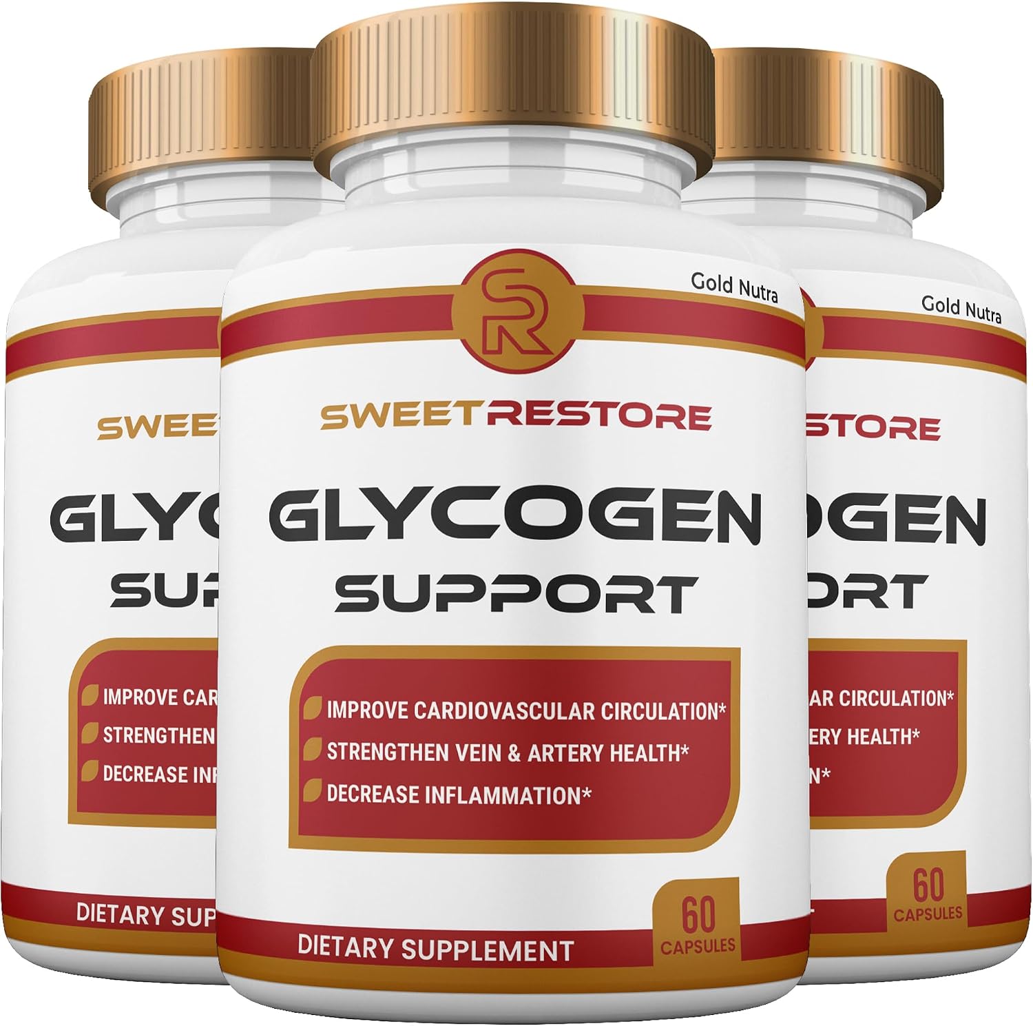 Sweet Restore Glyco Pills - Cápsulas Naturales de Máxima Potencia, Pack de 3 Meses (3 Envases)