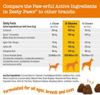 Zesty Paws Allergy Immune Supplement for Dogs Lamb - con Omega 3 Aceite de Salmón Salvaje de Alaska & EpiCor + Prebióticos y Probióticos Digestivos - Anti Picor y Puntos Calientes - 90 Count, 4 Pack
