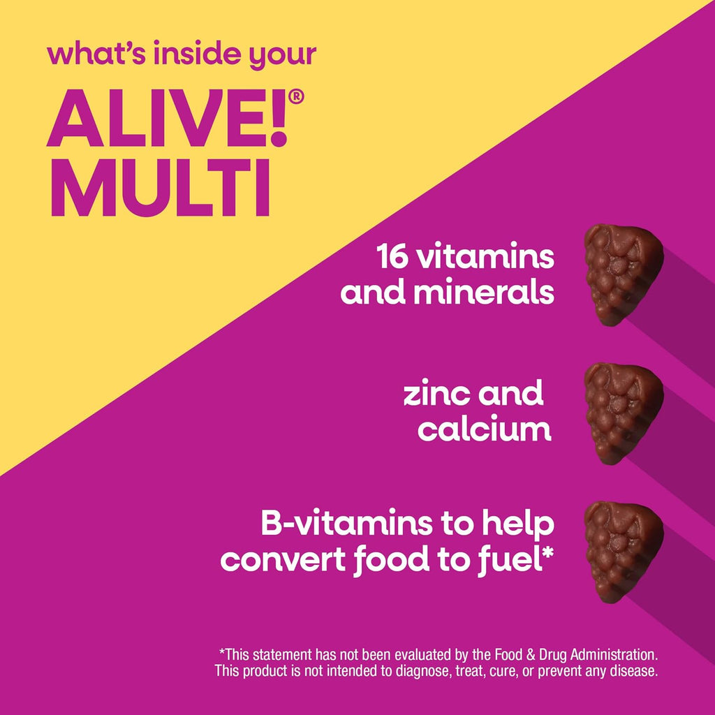 Nature's Way Alive! Gomitas Multivitamínicas para Mujeres, Sabor Bayas, 150 uds