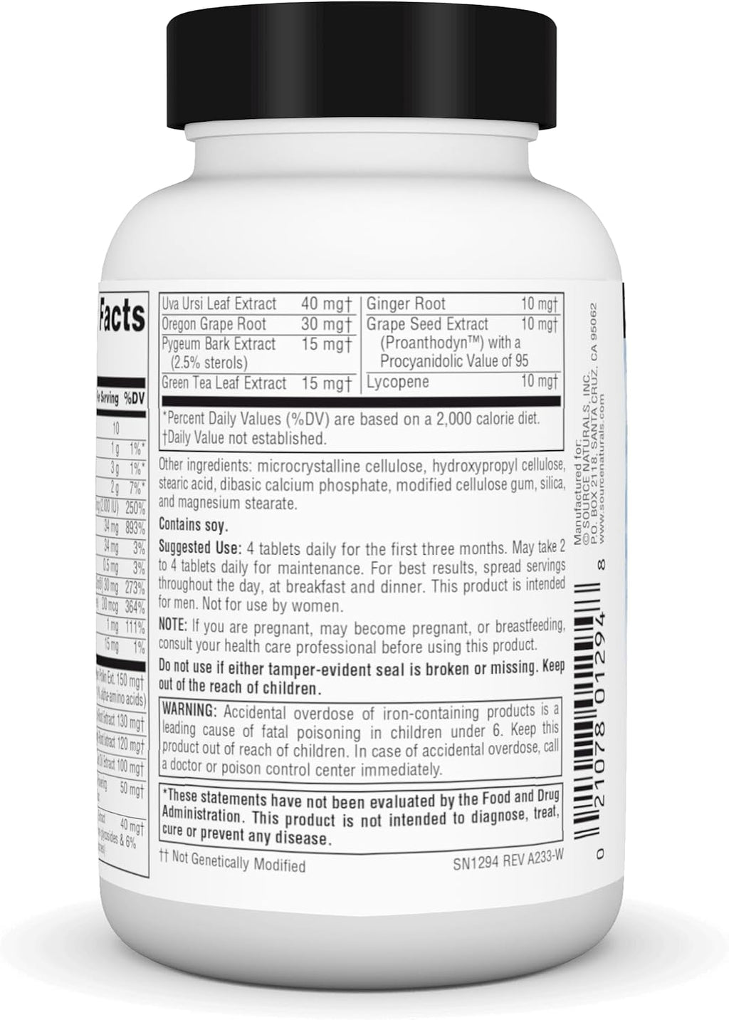 Source Naturals Prosta-Response - Apoya la Función Prostática y el Flujo Urinario Saludable - 45 Comprimidos