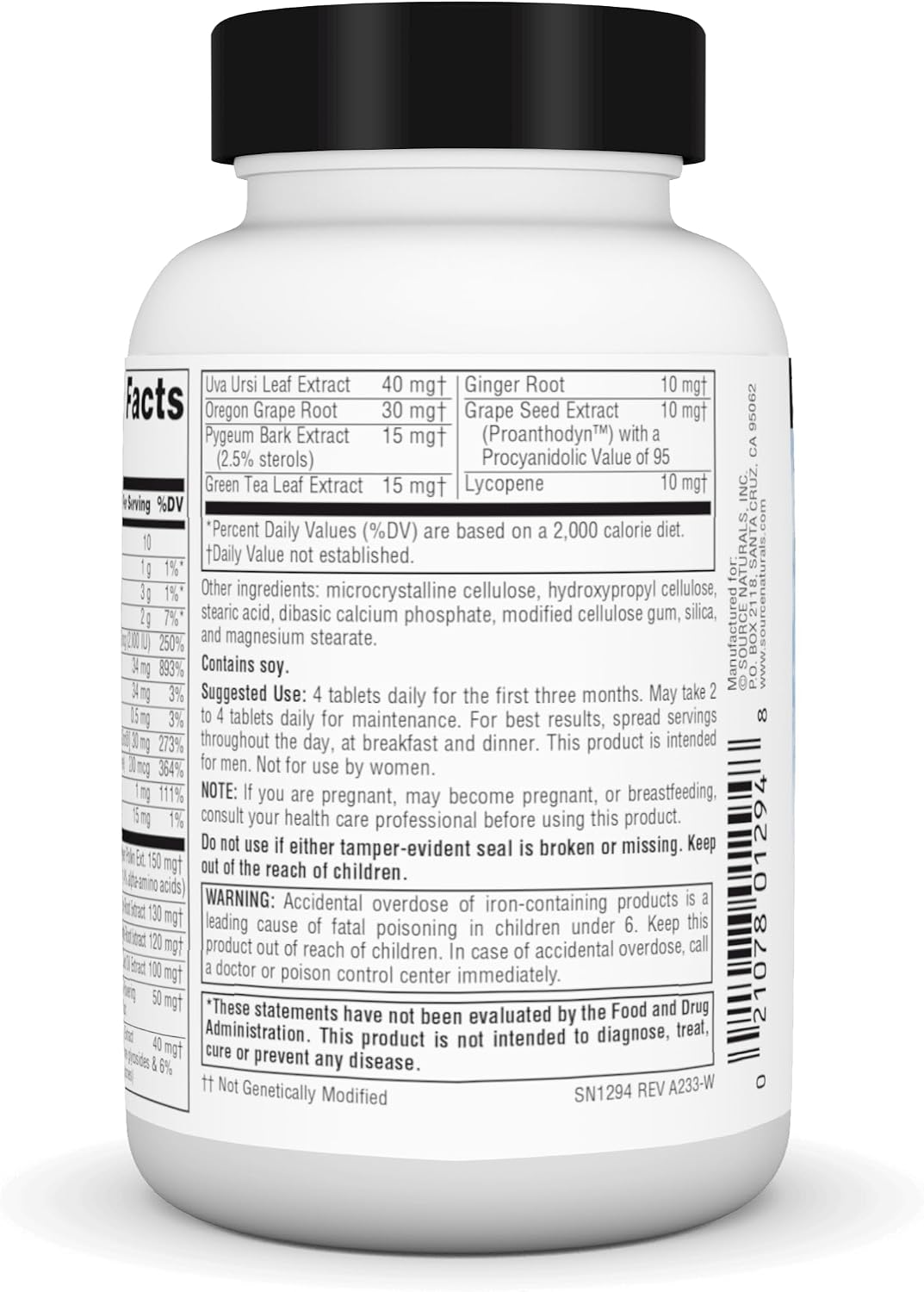 Source Naturals Prosta-Response - Apoya la Función Prostática y el Flujo Urinario Saludable - 45 Comprimidos