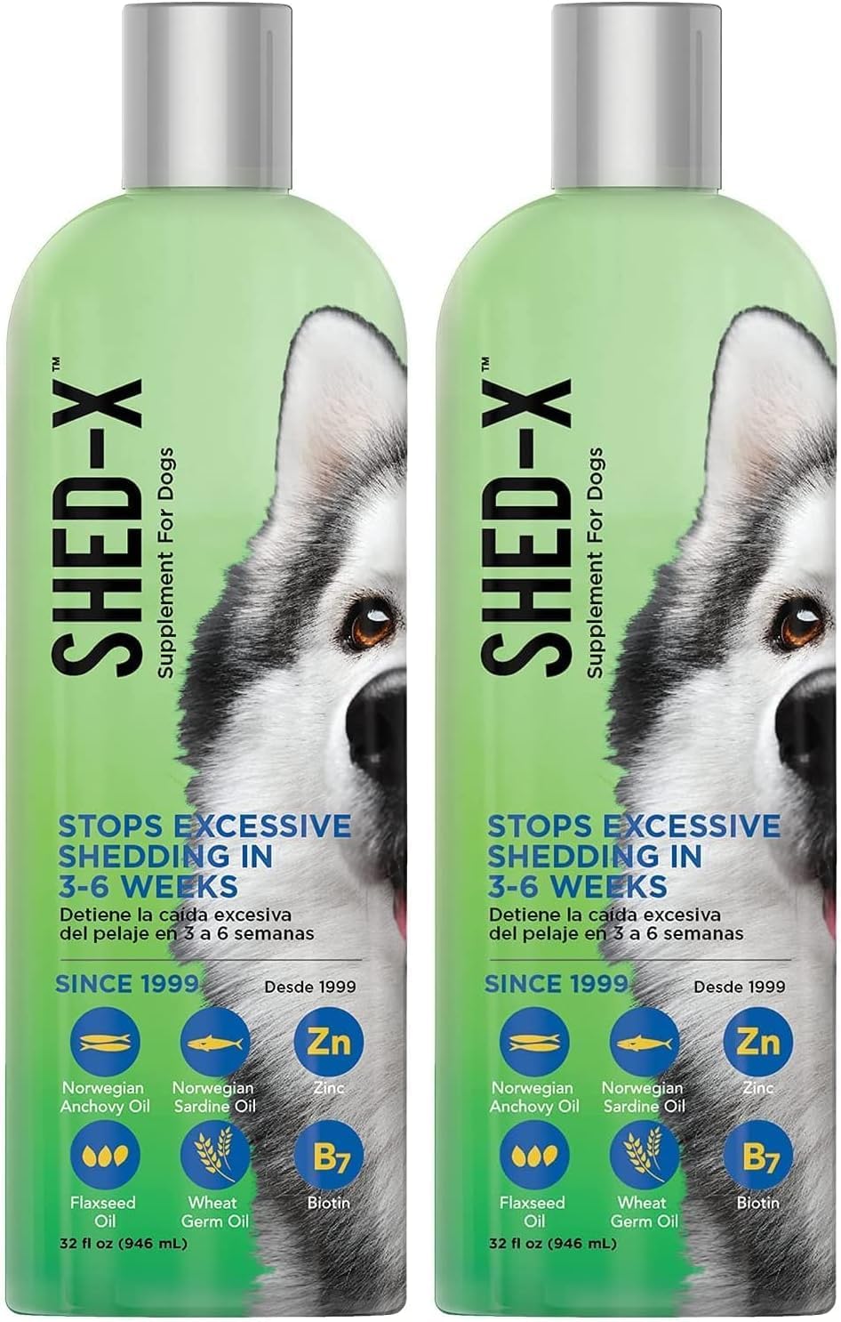 Shed-X Complemento Líquido para Perros 473ml (16oz) – Control de Muda y Salud del Pelaje