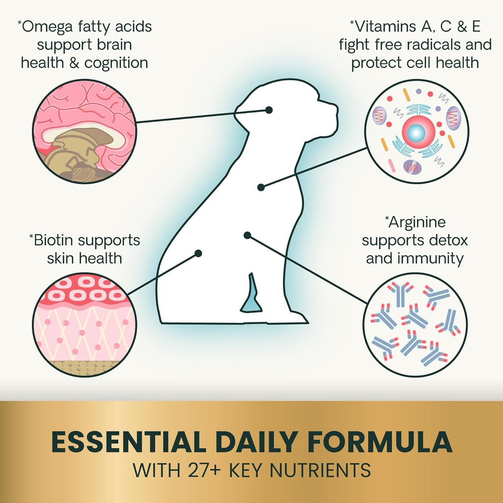 VetriScience Canine Plus Multivitamínico para Perros - 90 Comprimidos Masticables