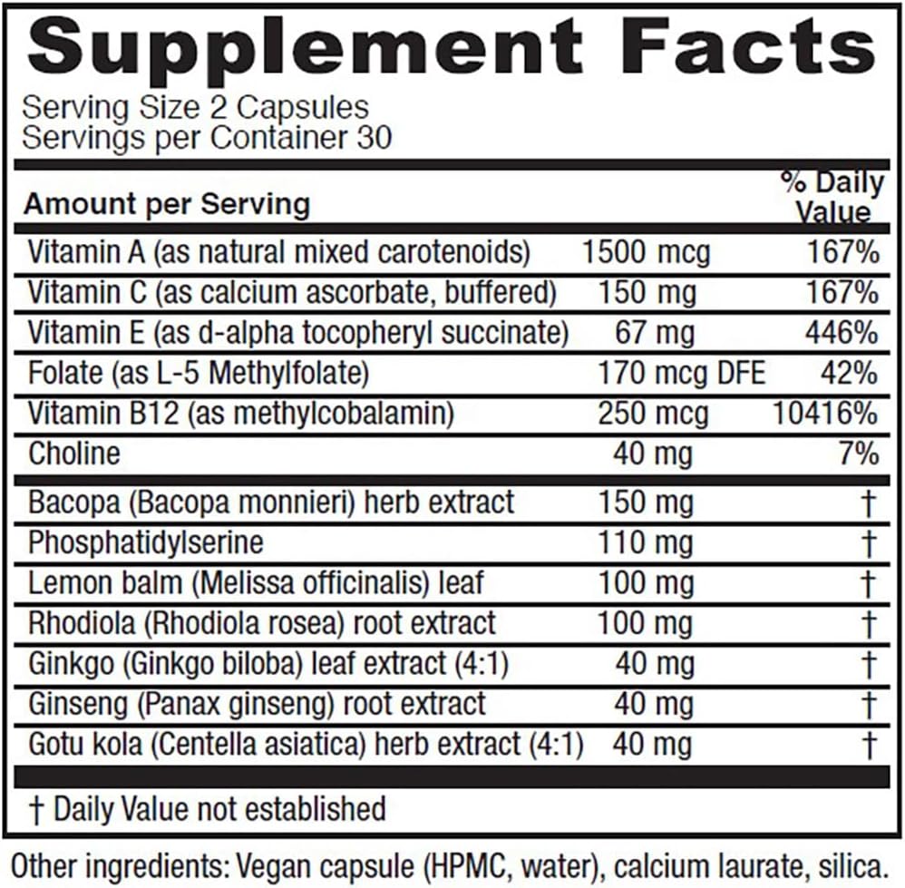 Vitanica MindBlend - Soporte Cerebral, 60 Cápsulas Veganas