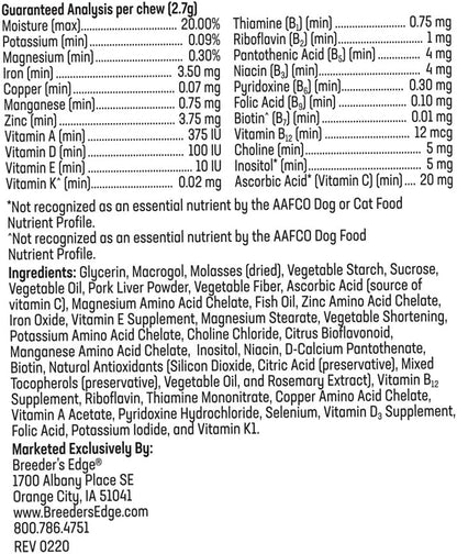 Breeder's Edge Breed to Wean – Multivitamínico prenatal y postnatal para perros y gatos (400 comprimidos) – Image 7