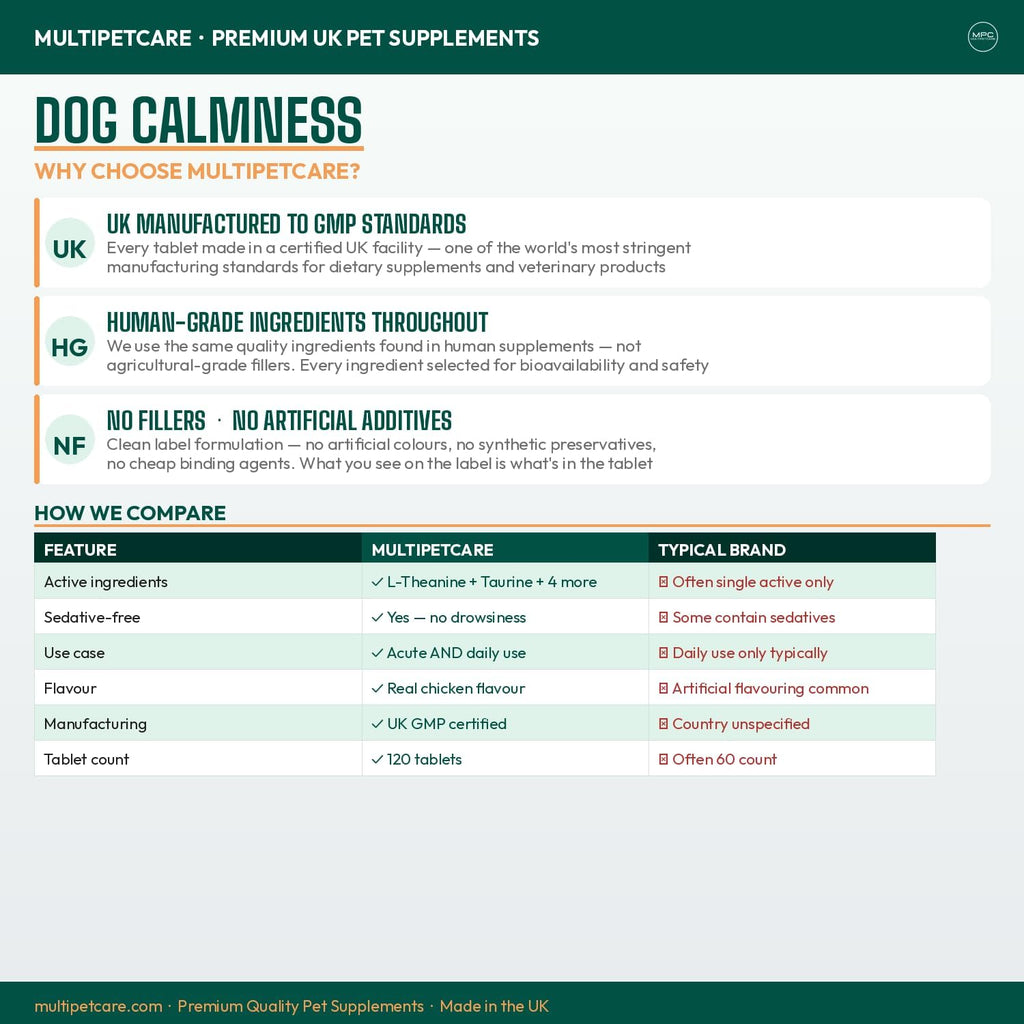 Multipetcare Calming Chews para Perros – 120 Comprimidos Sabor Pollo