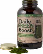 Daily Green Boost 237 ml (8 oz) - Orgánico, Crudo, Vegano, Sin Gluten