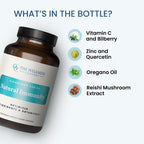 Natural Immunity - Refuerzo Inmunológico Botánico con Orégano, Reishi, Zinc, Vitamina C y Quercetina | 120 Cápsulas (2 Meses)