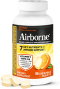 Airborne Vitamina C 1000 mg Comprimidos Masticables Sabor Cítricos - 96 Comprimidos