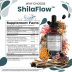 ShilaFlow Shilajit Drops Líquido – Complejo de Shilajit con Sea Moss, Ashwagandha, Zinc, Magnesio y Boro