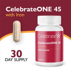 CelebrateONE 45 Multivitamínico Bariátrico con Hierro 45 mg, 30 Cápsulas