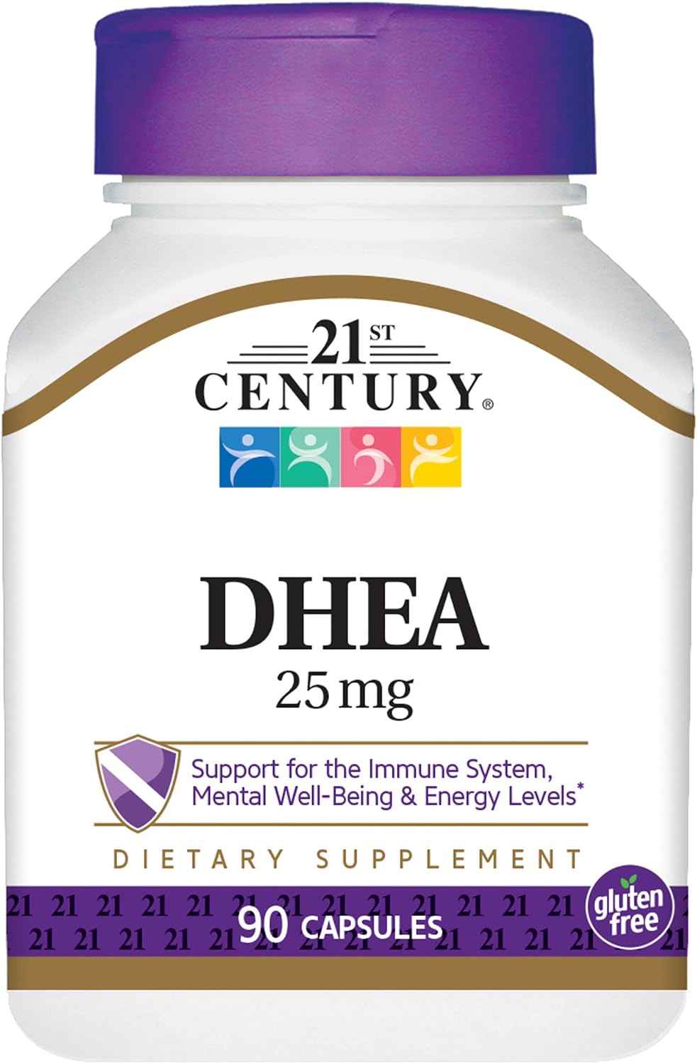 21st Century DHEA 25 mg Cápsulas, 90 Cápsulas (Paquete de 2)