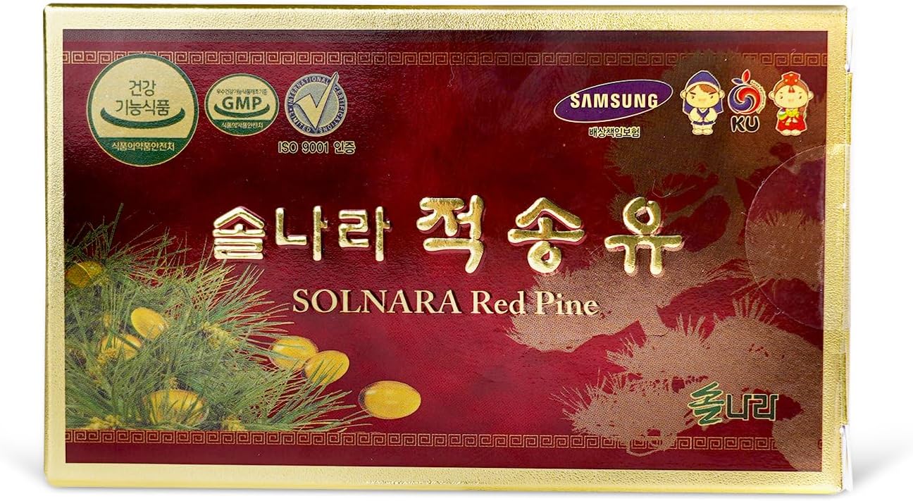 SOLNARA Aceite de Pino Rojo Coreano - 60 Cápsulas Blandas