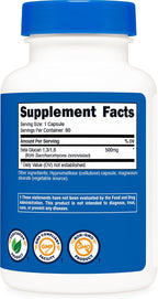 Nutricost Beta Glucan 500mg 1,3/1,6 D-Glucan, 60 Cápsulas Vegetarianas
