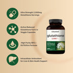 NatureBell Glutación 2.000mg por Dosis, 240 Cápsulas Veganas