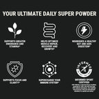 ON3 Athletic Greens & Superfood Blend con Chlorella - 5 porciones