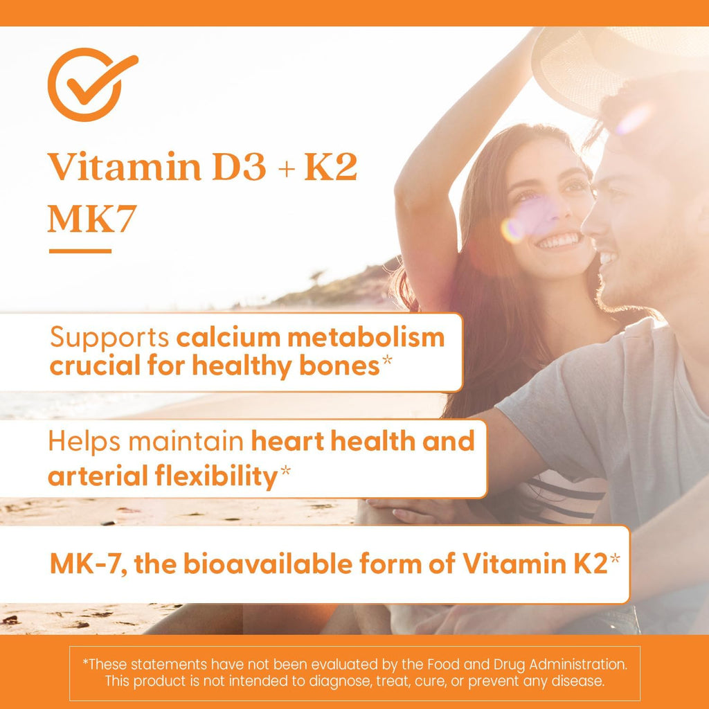 Doctor's Best Vitamina D3 y K2, 60 cápsulas vegetales
