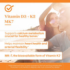 Doctor's Best Vitamina D3 y K2, 60 cápsulas vegetales