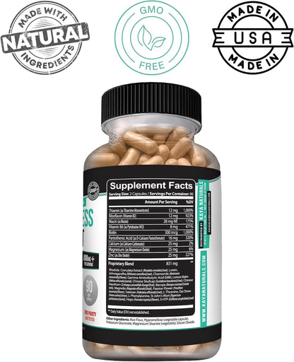 Kaya Naturals - Suplemento Herbal Natural para la Relajación y el Equilibrio - 180 Cápsulas – Image 3