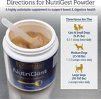 Rx Vitamins NutriGest - Probióticos para Perros y Gatos - Salud Digestiva - 4.65 oz (132 g)