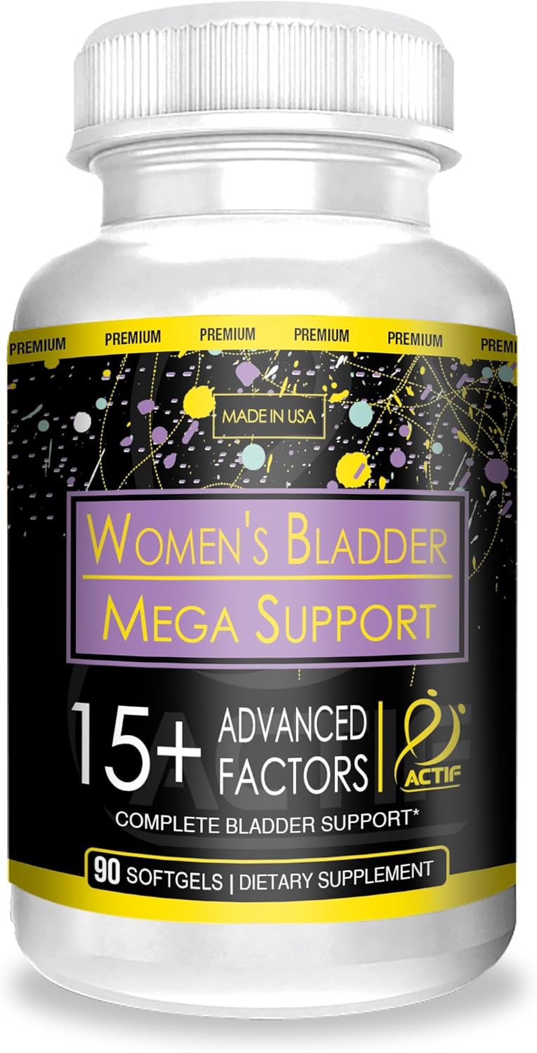 Actif Soporte de Vejiga Femenino con 15+ Factores - 120 Cápsulas