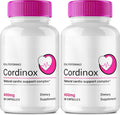 Cordinox Advanced Blood Formula Capsules, Official Cordinox Supplement Pills - Maximum Strength, All Natural Healthy Circulation & Stable Levels, Cardi Nox Reviews (2 Pack)