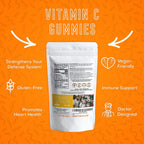 Smart for Life Vitamin C Gummies - Gomitas de Vitamina C Veganas con Sabor Naranja Natural - 60 Unidades