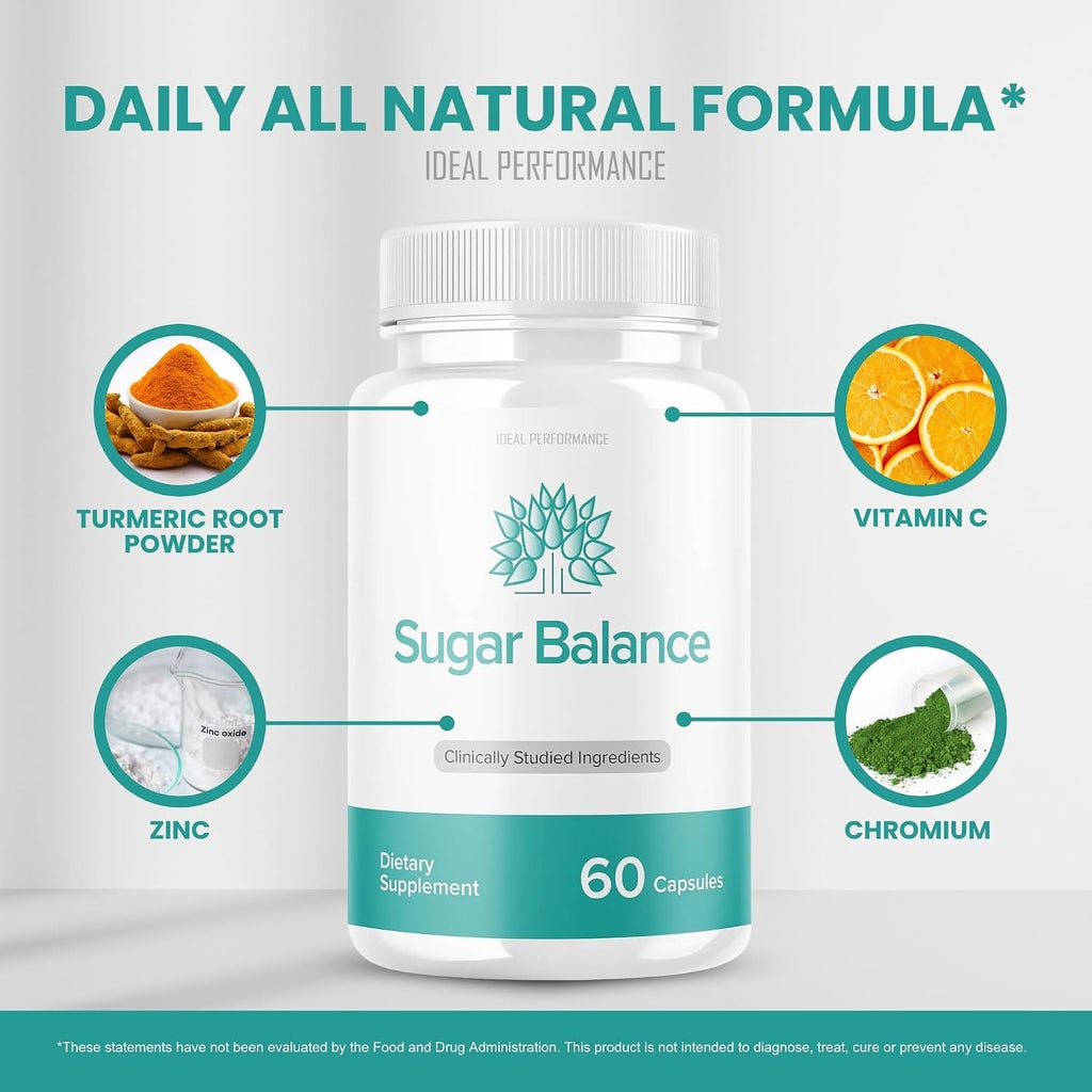 SugarBalance Capsules Supplement Max Advanced Formula (60 Capsules)