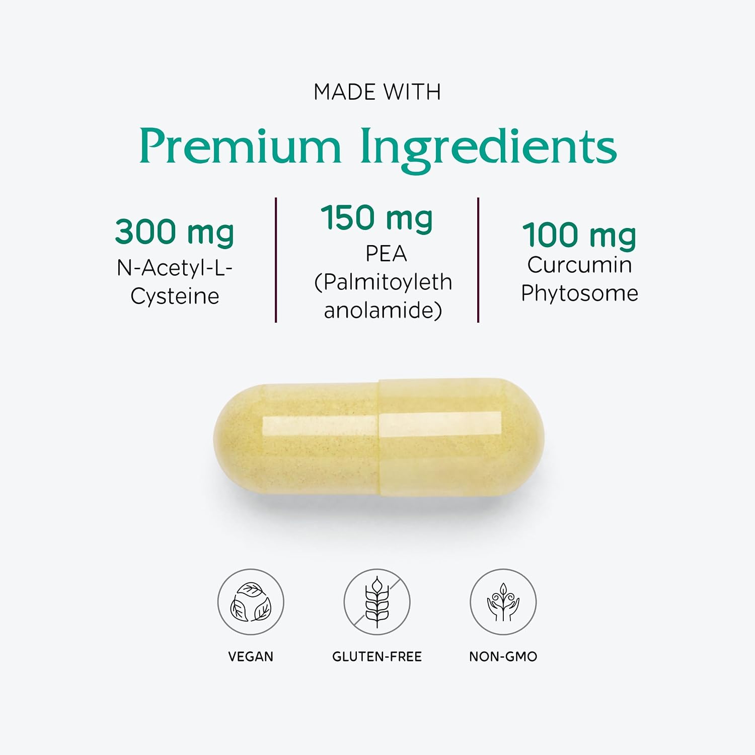 Vitanica NAC-Pea Extra, Vegano, 90 Cápsulas