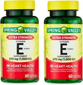 Vitamina E 670mg (1.000 UI) Extra Strength – 60 Cápsulas Blandas, D-Alfa Tocoferol Natural (Pack de 2)