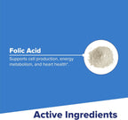 Superior Source Folic Acid 1200 mcg - Supplement for Heart, Immune and Nervous System - 100 Sublingual Tablets