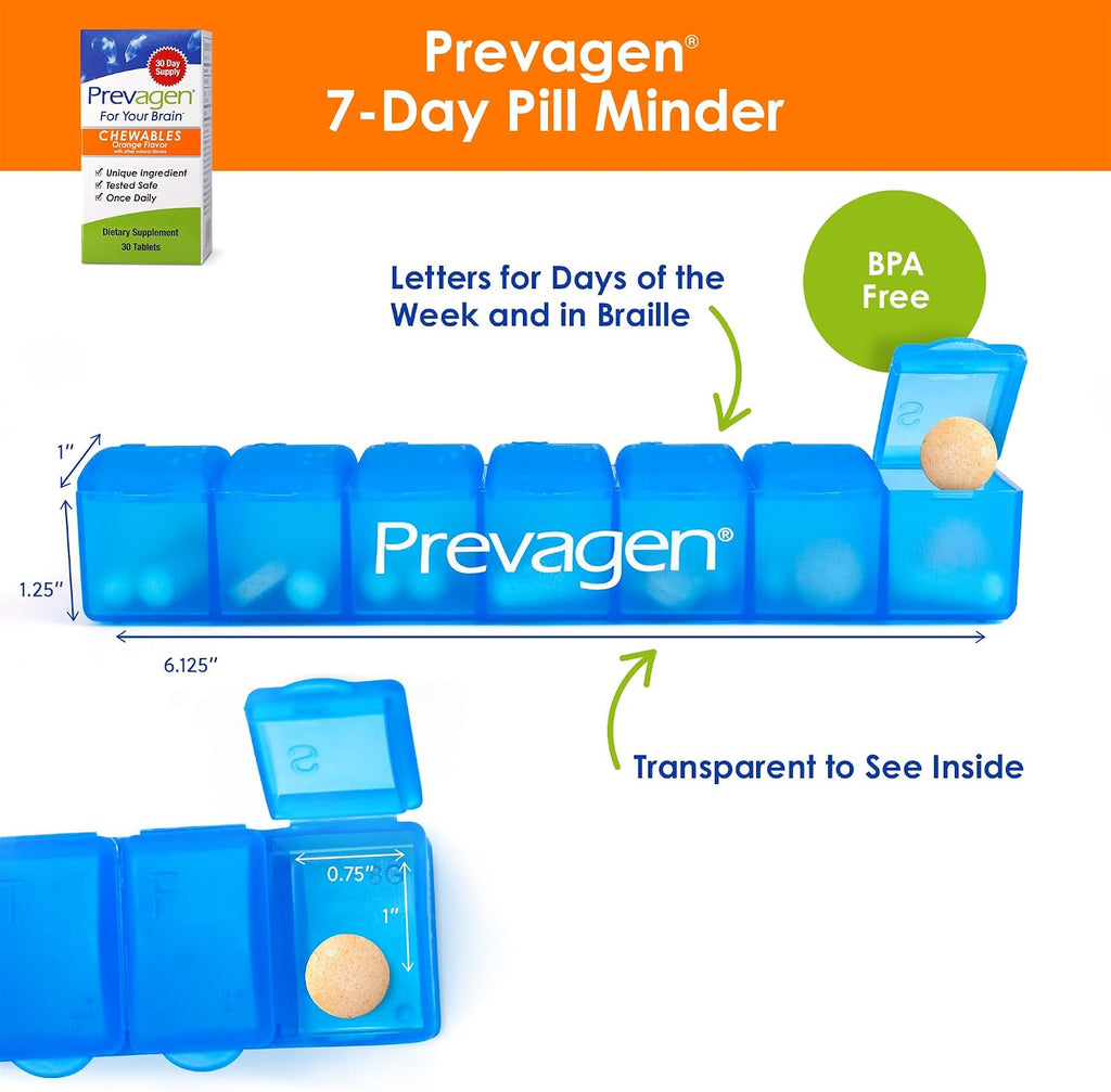 Prevagen Regular Strength Comprimidos Masticables Sabor Naranja - 30 Comprimidos (1 Mes) | Formulado para el Cerebro con 10 mg de Apoaequorina y Vitamina D3