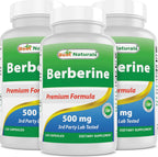 Best Naturals Berberina 500mg - 120 Cápsulas (Paquete de 2)