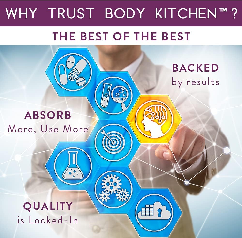 Body Kitchen Liposomal Vitamin C Shield, 1000mg PureWay-C, Alta Absorción, Cápsulas Vegetales, 60 Unidades
