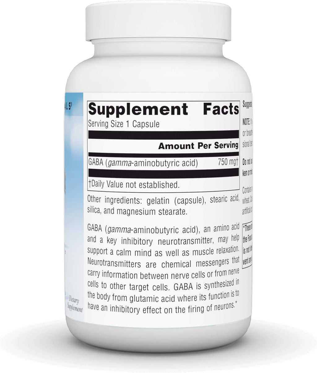 Source Naturals Serene Science GABA 750mg - 90 Cápsulas