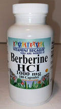 Pure, High-Potency Berberine; 1000mg per Serving; 180 Capsules