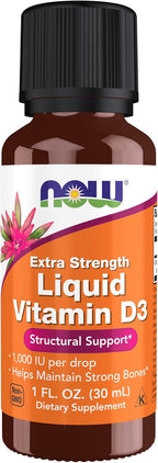 NOW Foods, Vitamina D3 Líquida, Extra Fuerte, 30 ml (1 oz)