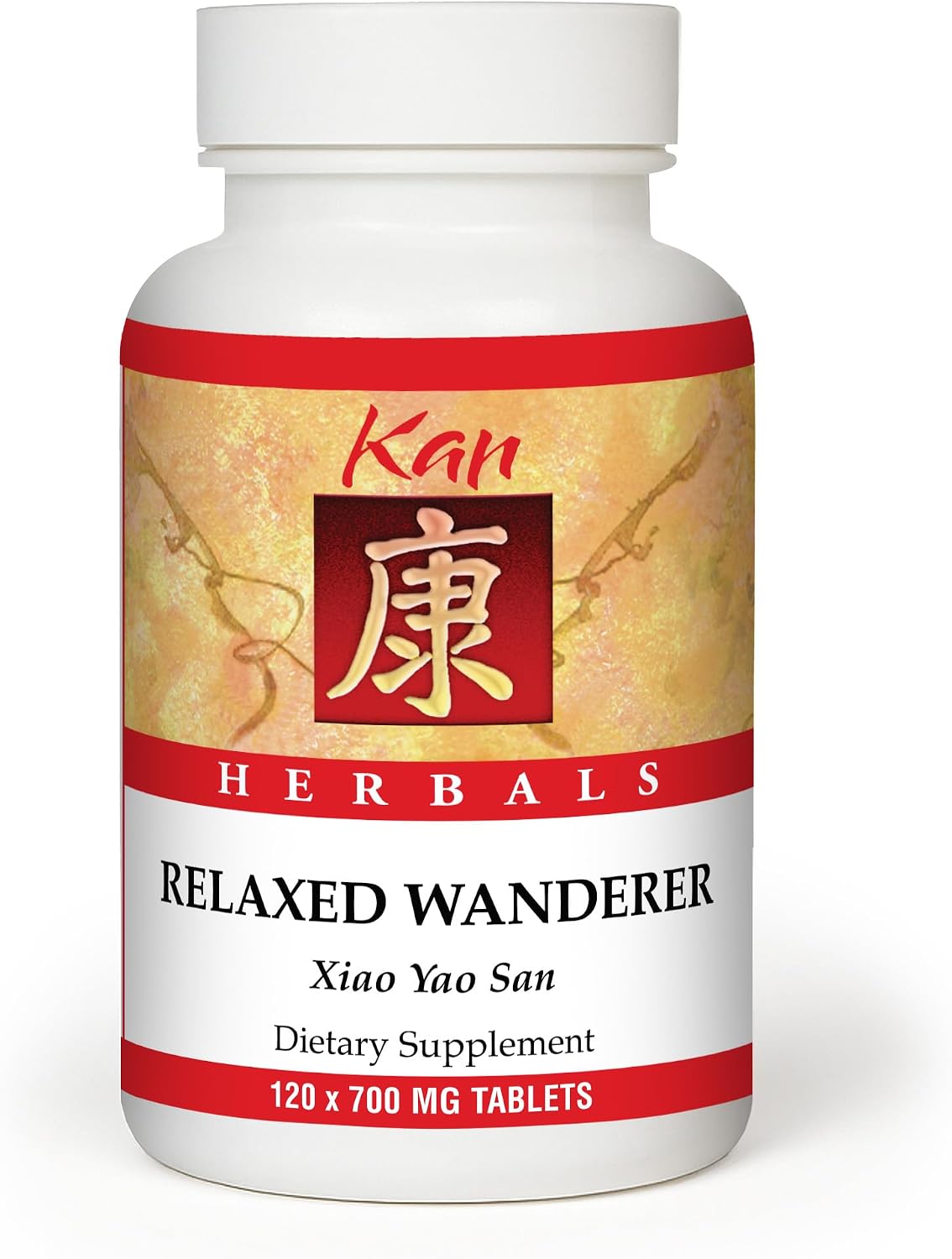 Kan Herbs Relaxed Wanderer Tablets – Fórmula Xiao Yao San, 300 Comprimidos