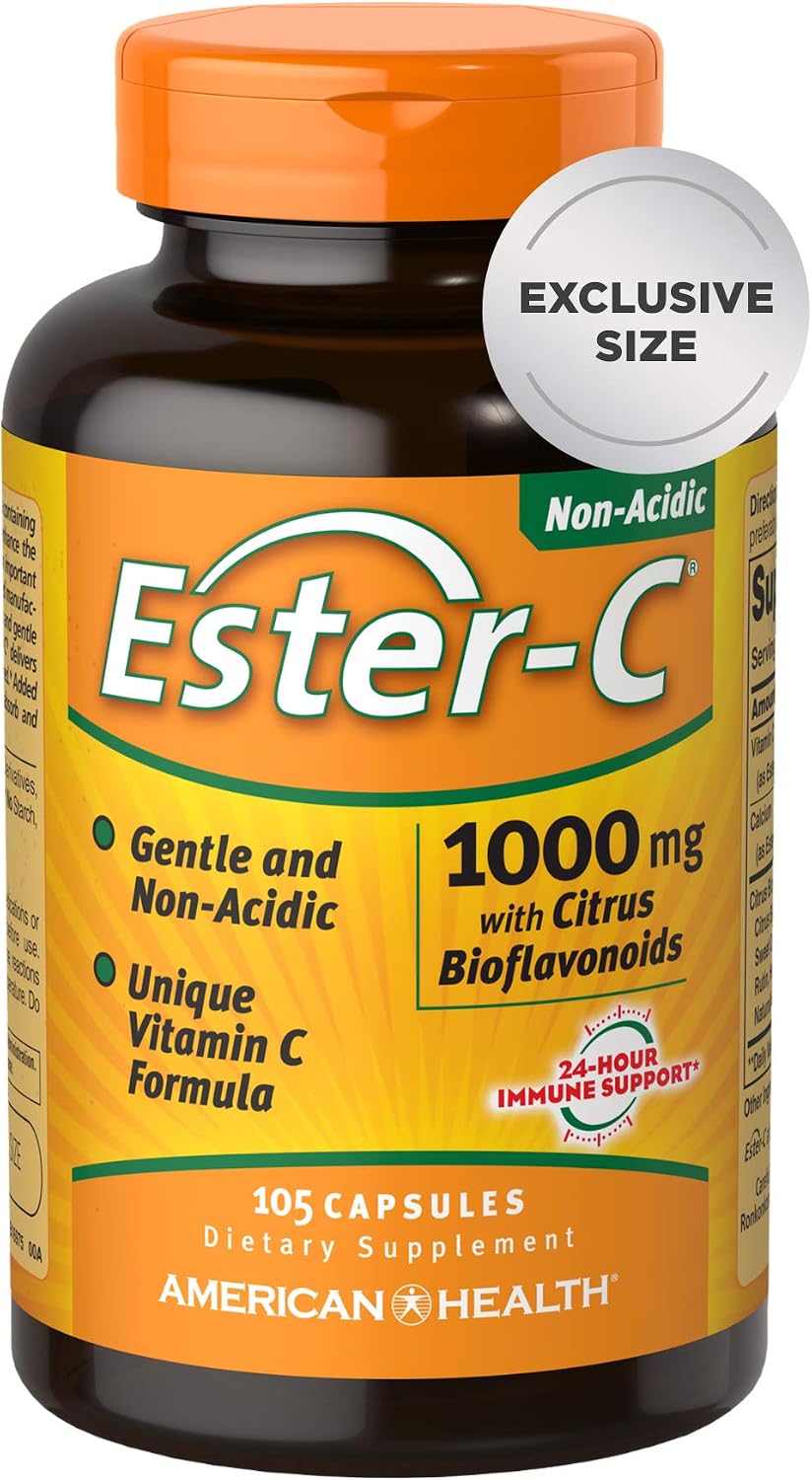 Ester-C American Health con Bioflavonoides Cítricos - 1000 mg, 90 Cápsulas