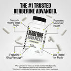 NutraBio Berberine Advanced – Dihidroberberina 200 mg, 60 Cápsulas