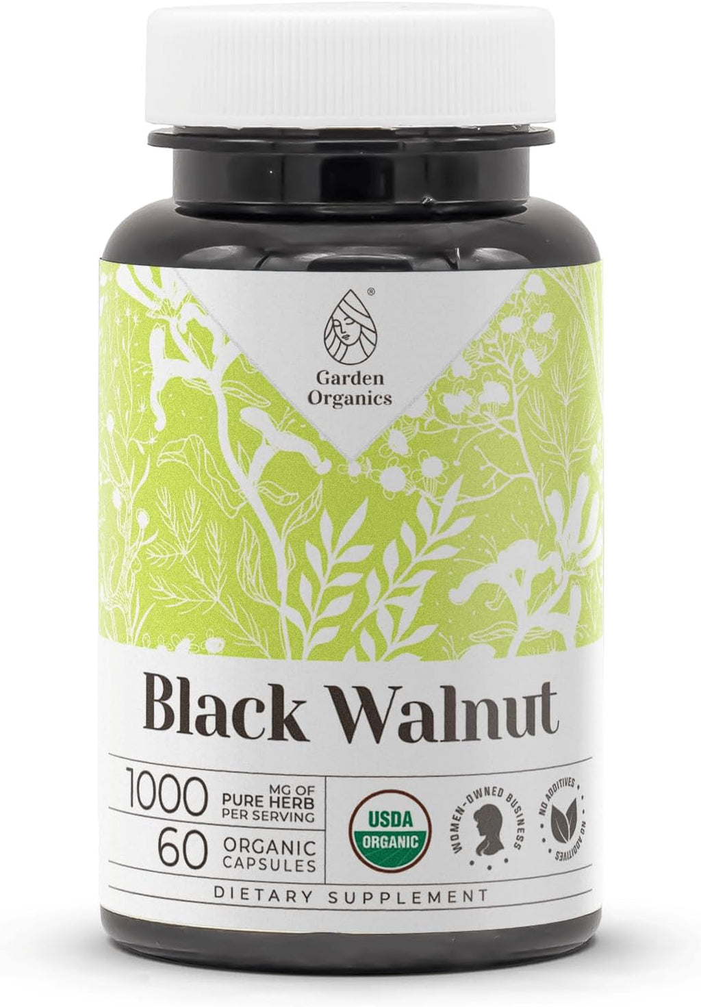Extracto Orgánico de Nuez Negra Sin Alcohol - Tintura de Alta Potencia - Garden Organics (118 ml)